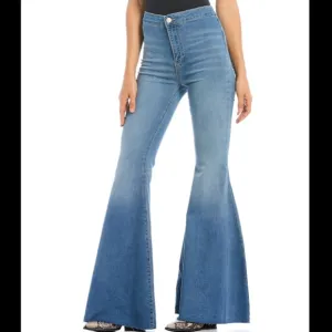 Free People Just Float On Light Wash High Rise Flare Jeans Womens 25 R