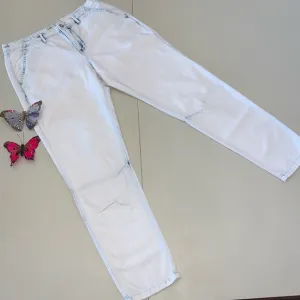 Free People Light Blue Tapered Jeans