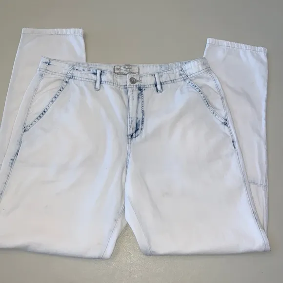 Free People Light Blue Tapered Jeans