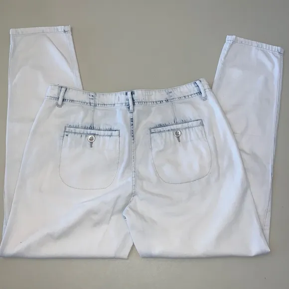 Free People Light Blue Tapered Jeans