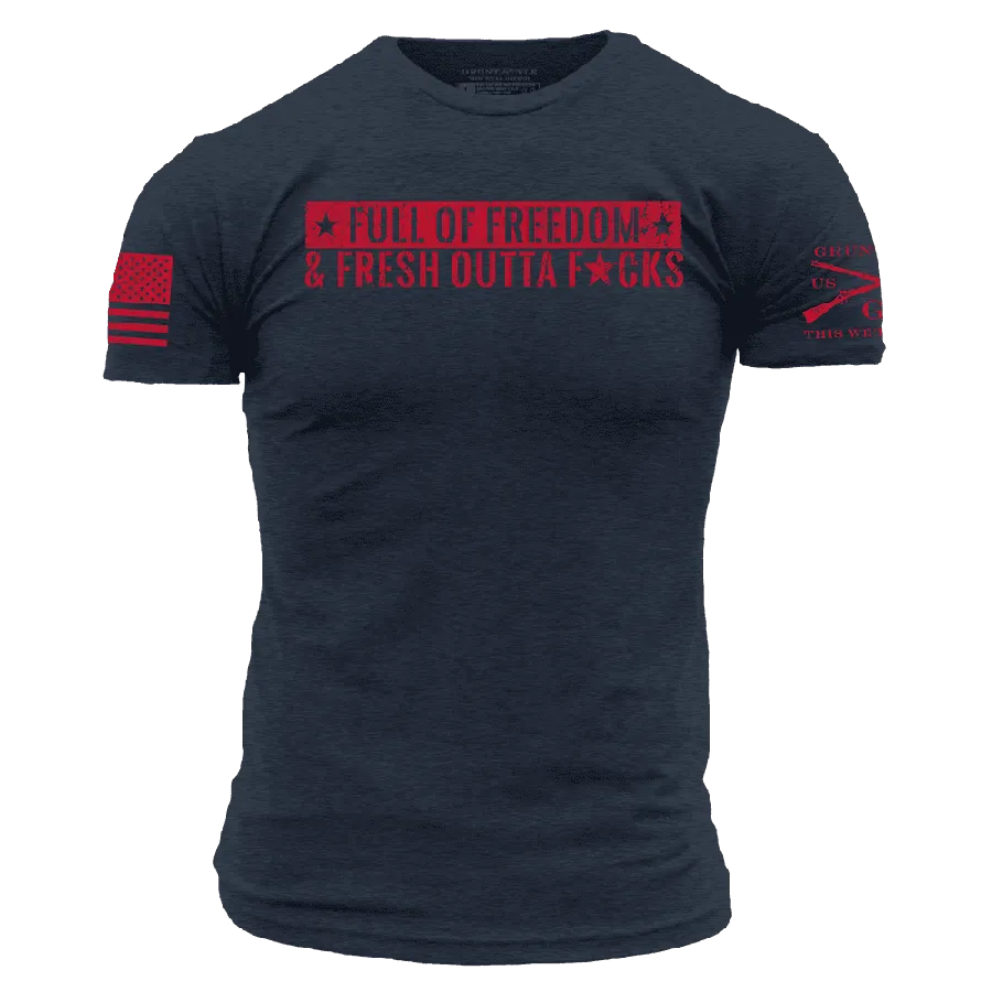 Fresh Outta F*cks T-Shirt - Midnight Navy