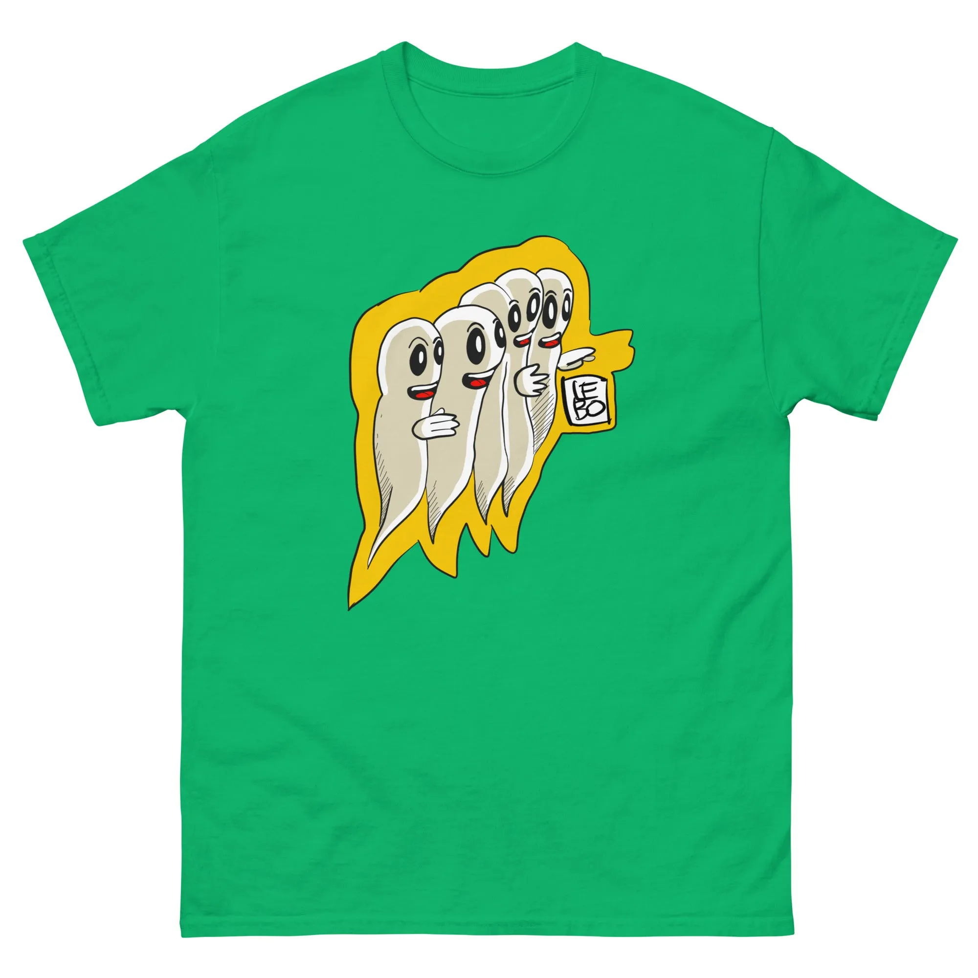 Gaggle of Friendly Ghosts - Lebo Short Sleeve Unisex T-Shirt