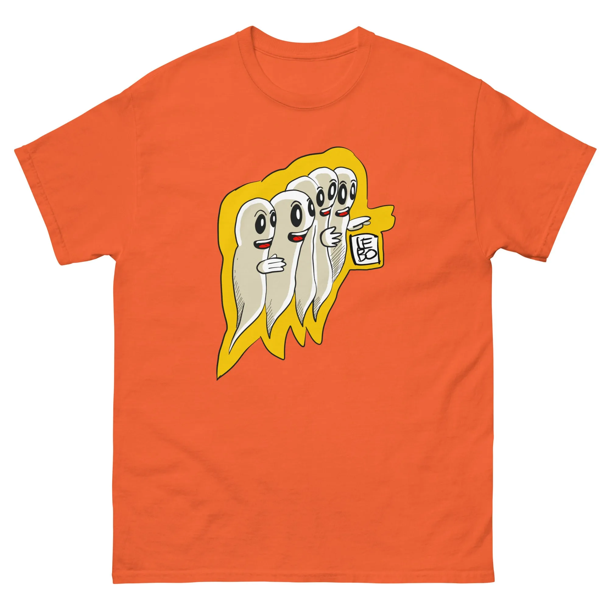 Gaggle of Friendly Ghosts - Lebo Short Sleeve Unisex T-Shirt