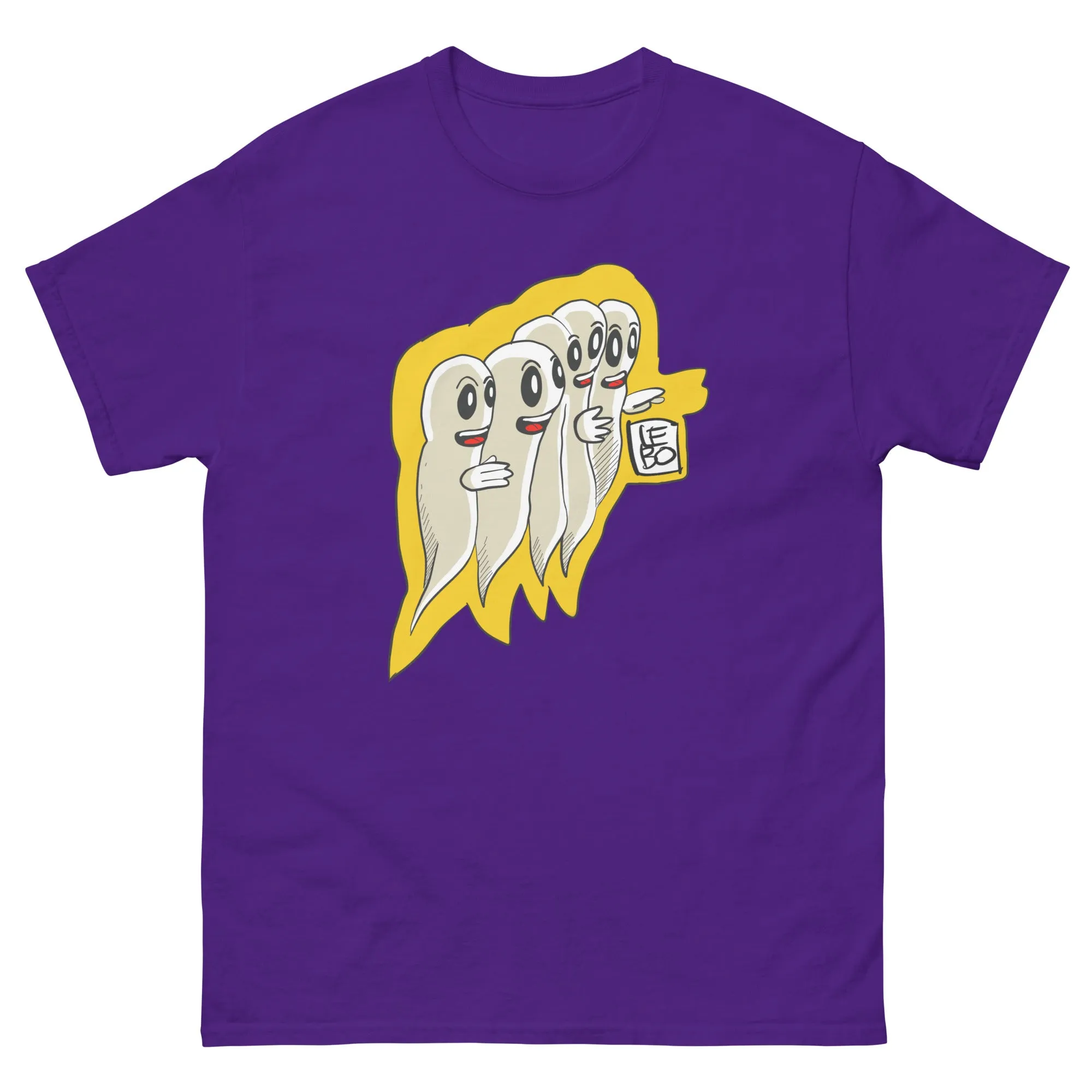 Gaggle of Friendly Ghosts - Lebo Short Sleeve Unisex T-Shirt