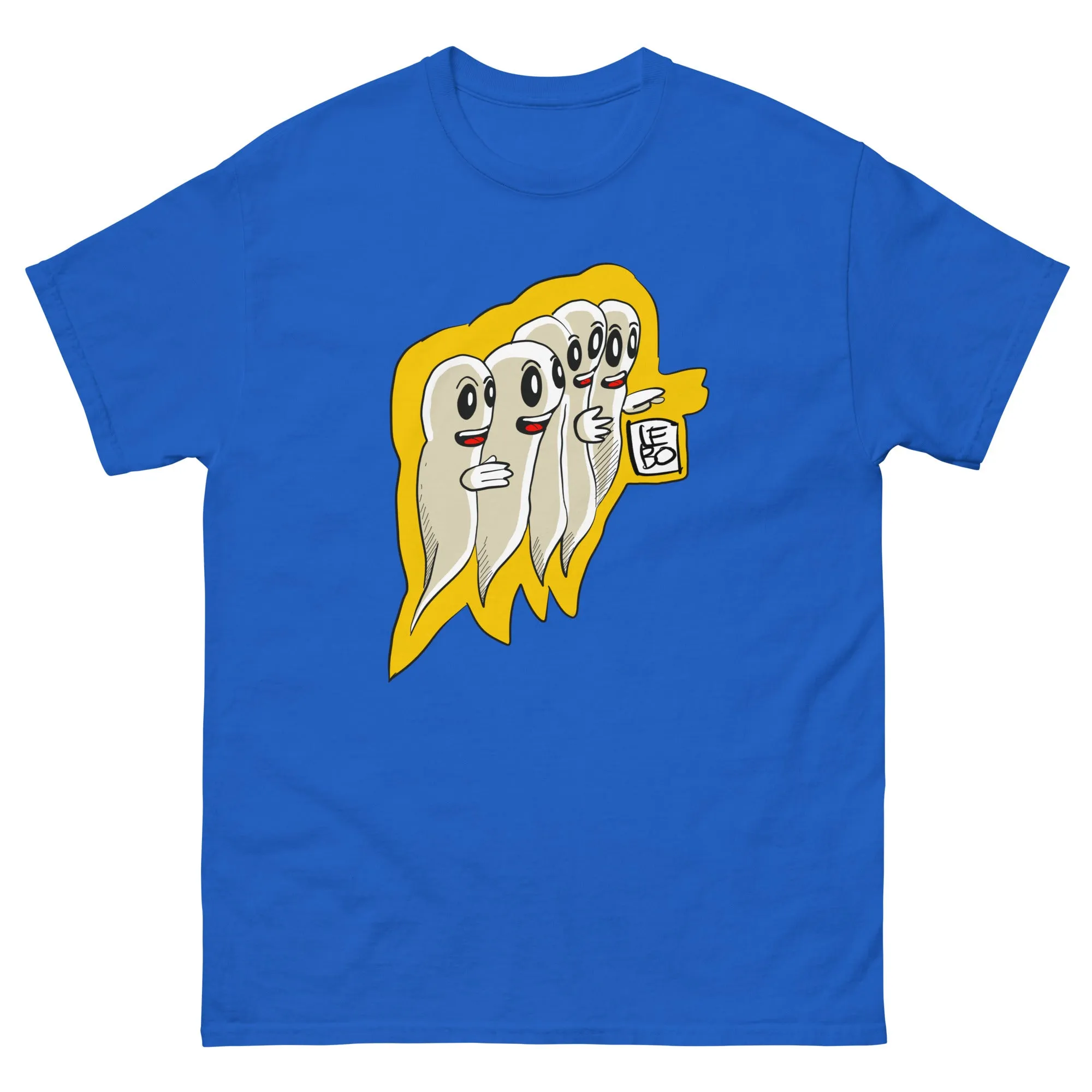 Gaggle of Friendly Ghosts - Lebo Short Sleeve Unisex T-Shirt