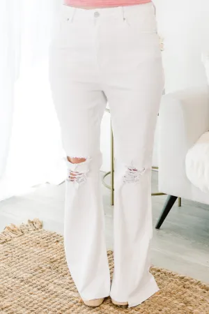 Get A Glimpse Jeans, White