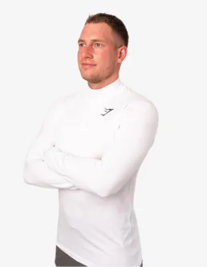 Ghost 1/4 Zip Pullover  White