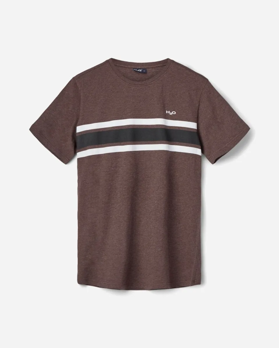 Gilleleje Tee - Brown/White
