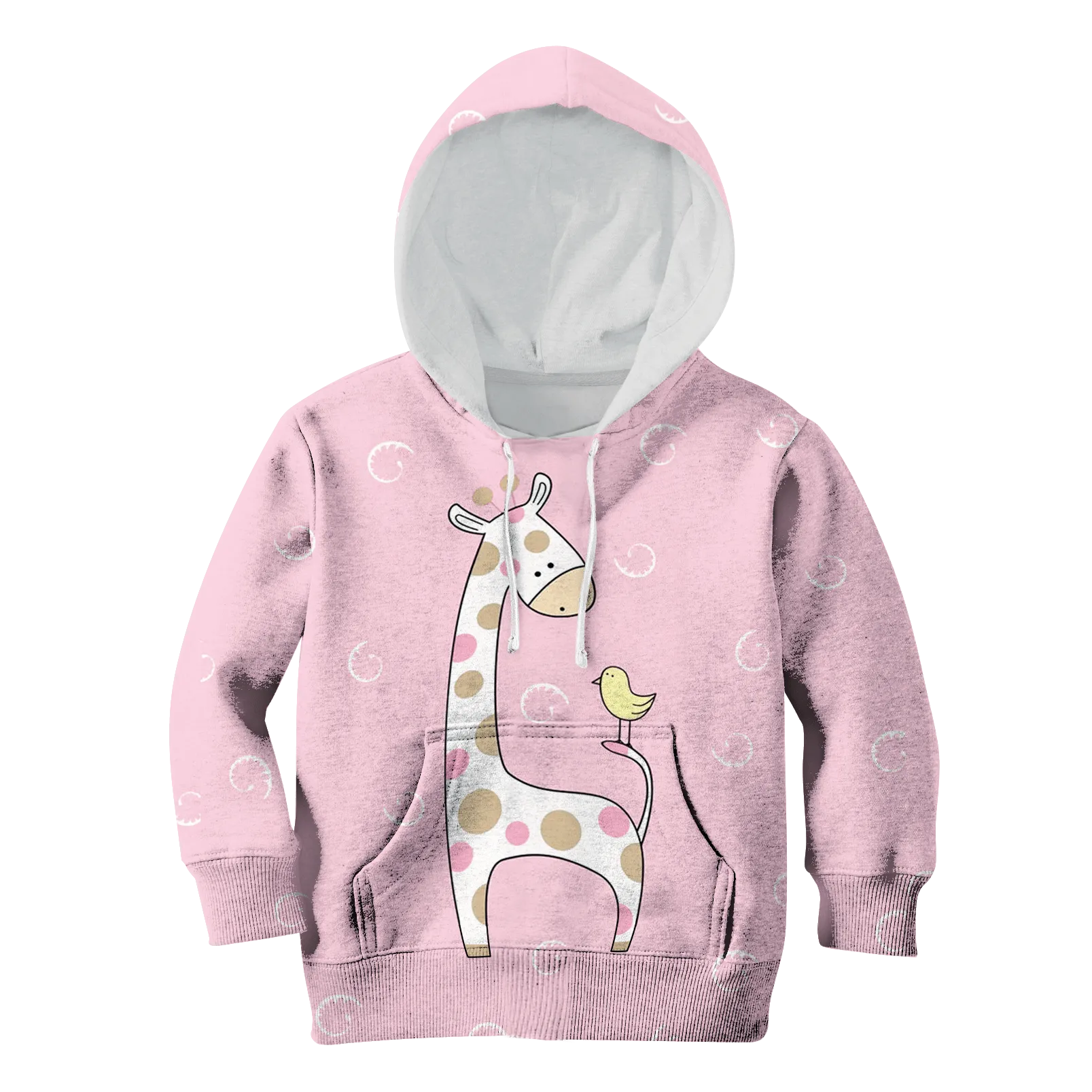 Giraffe And Bird Custom Cosplay Kid Hoodie