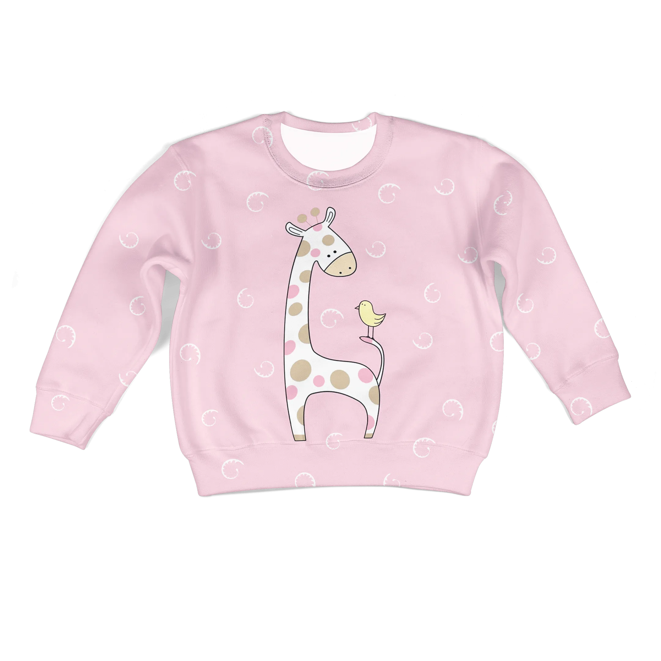 Giraffe And Bird Custom Cosplay Kid Hoodie