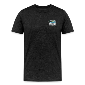 Go Big - Wake Responsibly Image on Back / Logo on Front Men's Premium T-Shirt