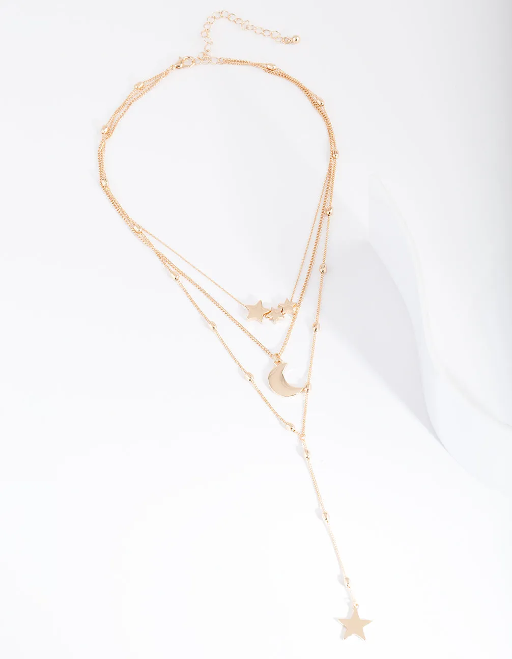 Gold Celestial Layered Necklace