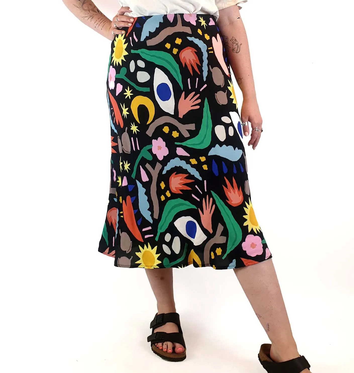 Gorman colourful print long skirt size 14 (best fits size 12-small 14)