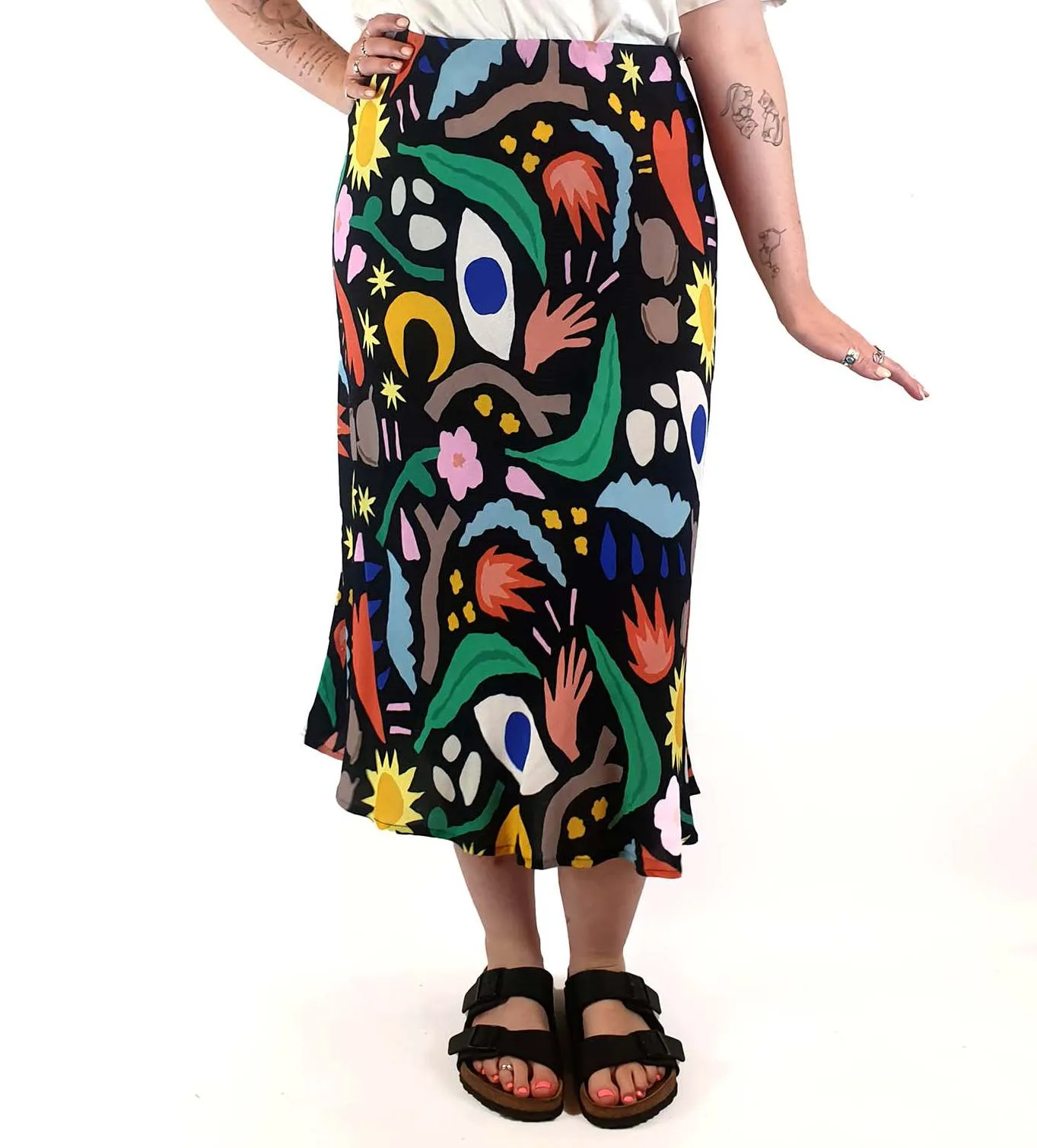 Gorman colourful print long skirt size 14 (best fits size 12-small 14)