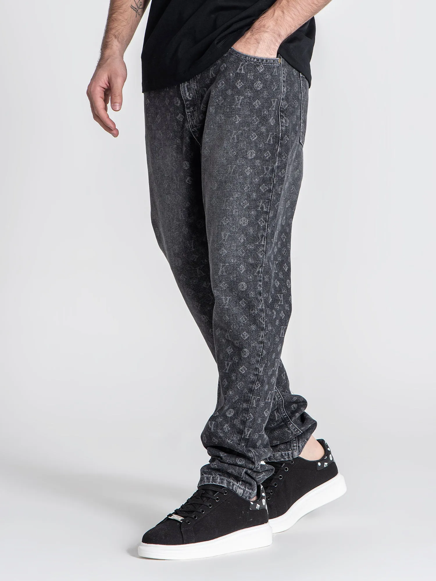 Grey Logomania Jeans