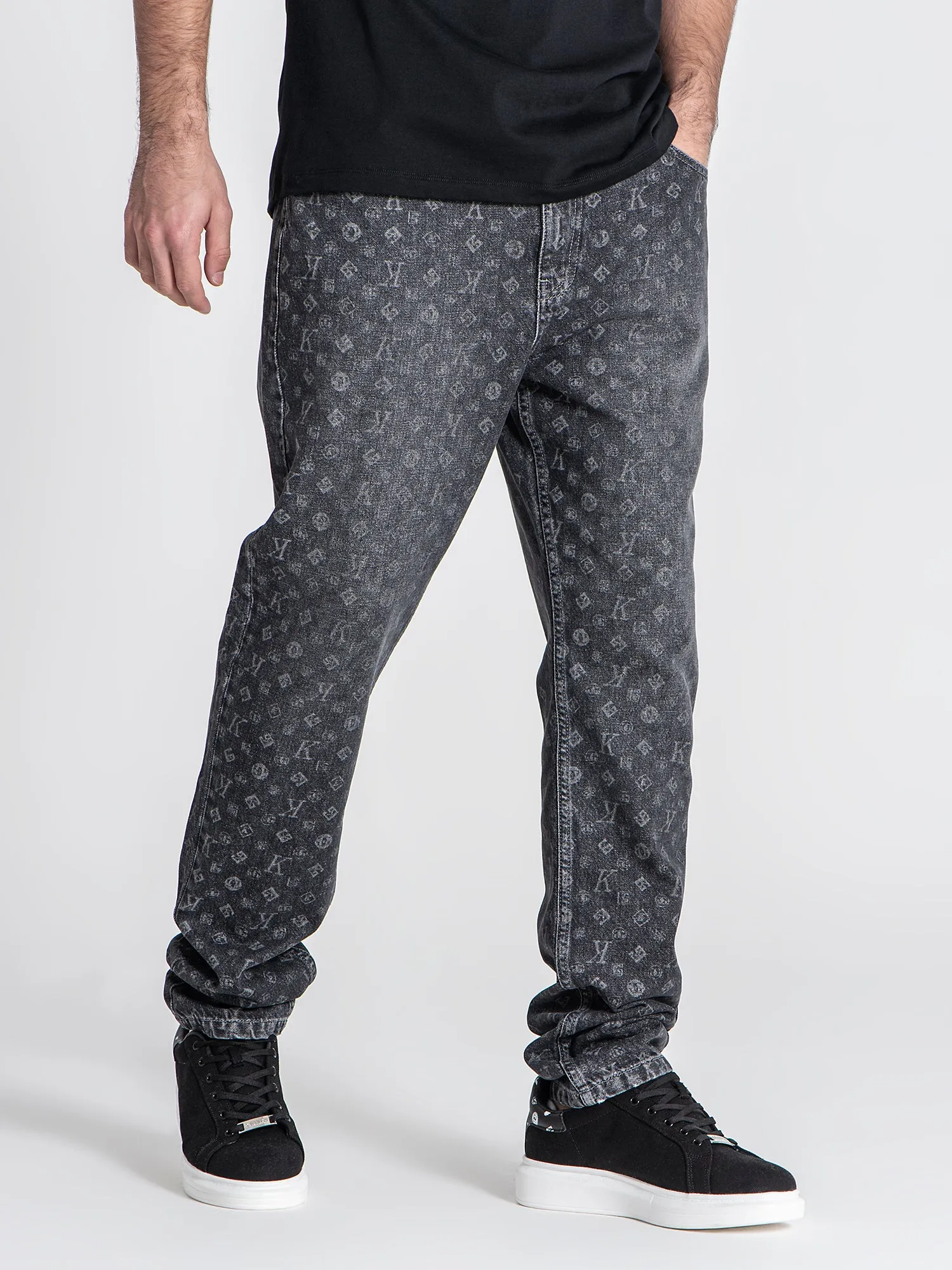 Grey Logomania Jeans