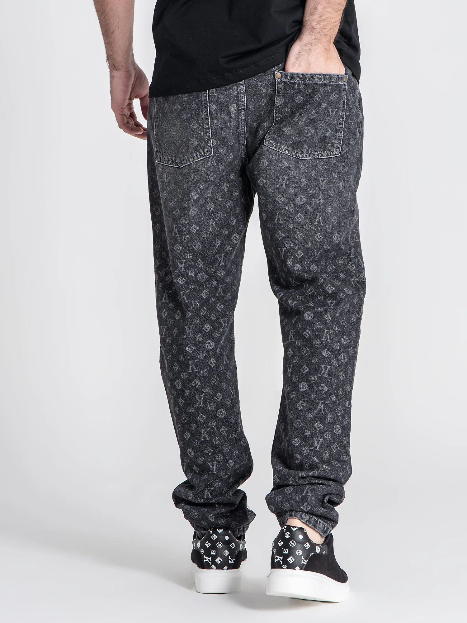 Grey Logomania Jeans