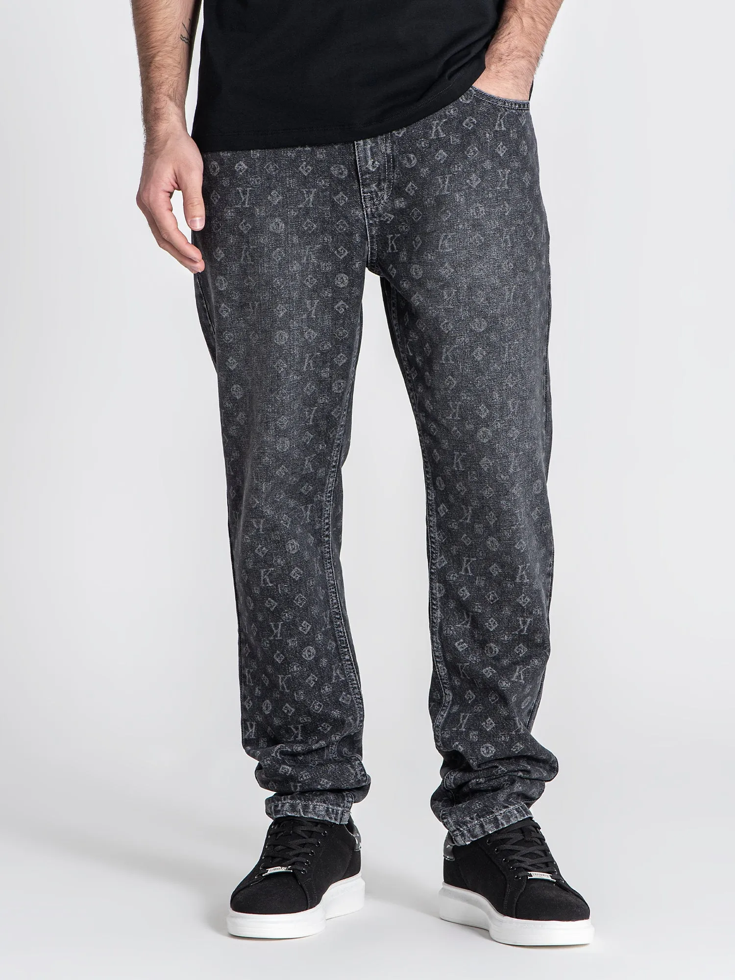 Grey Logomania Jeans