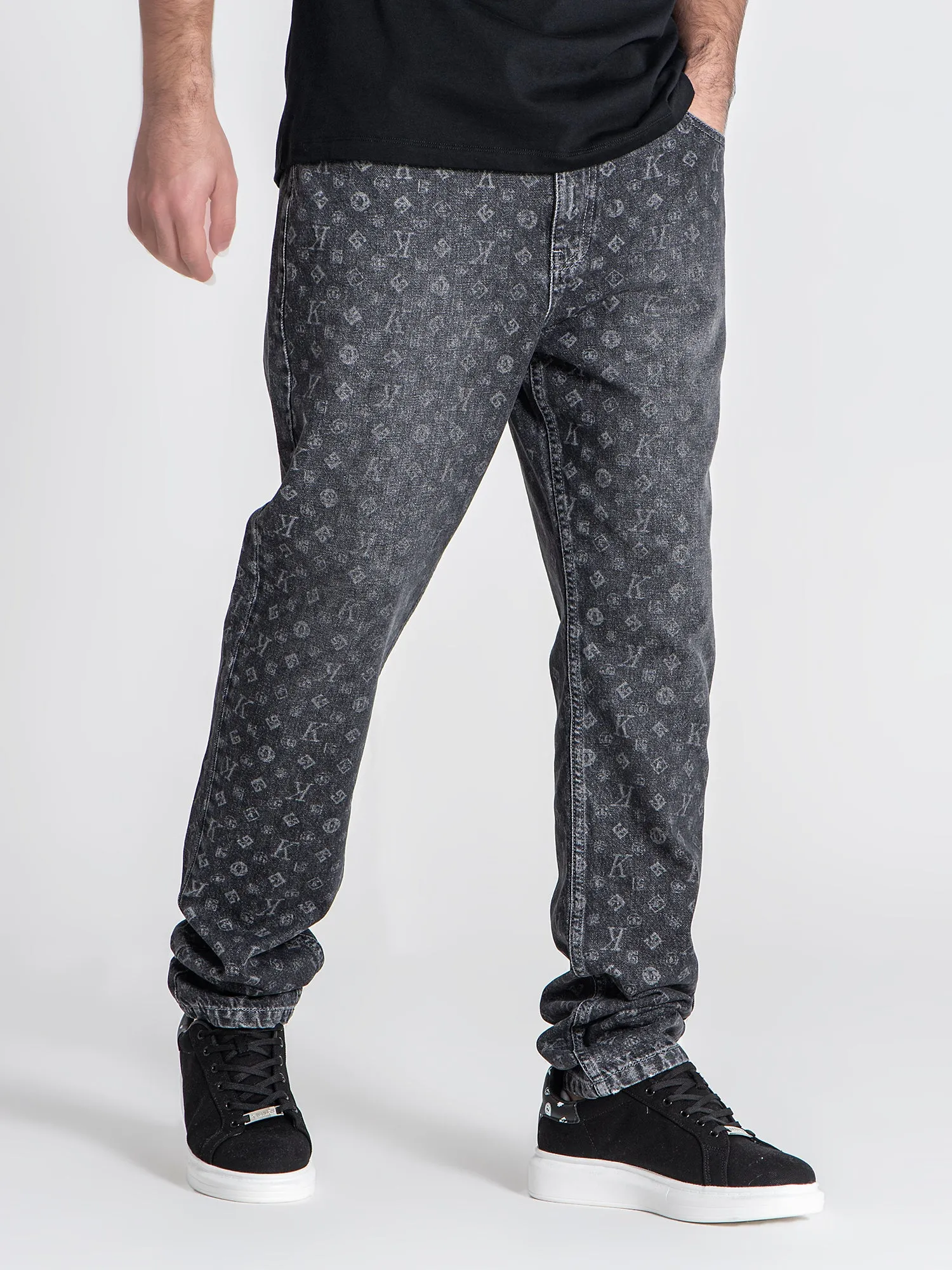 Grey Logomania Jeans