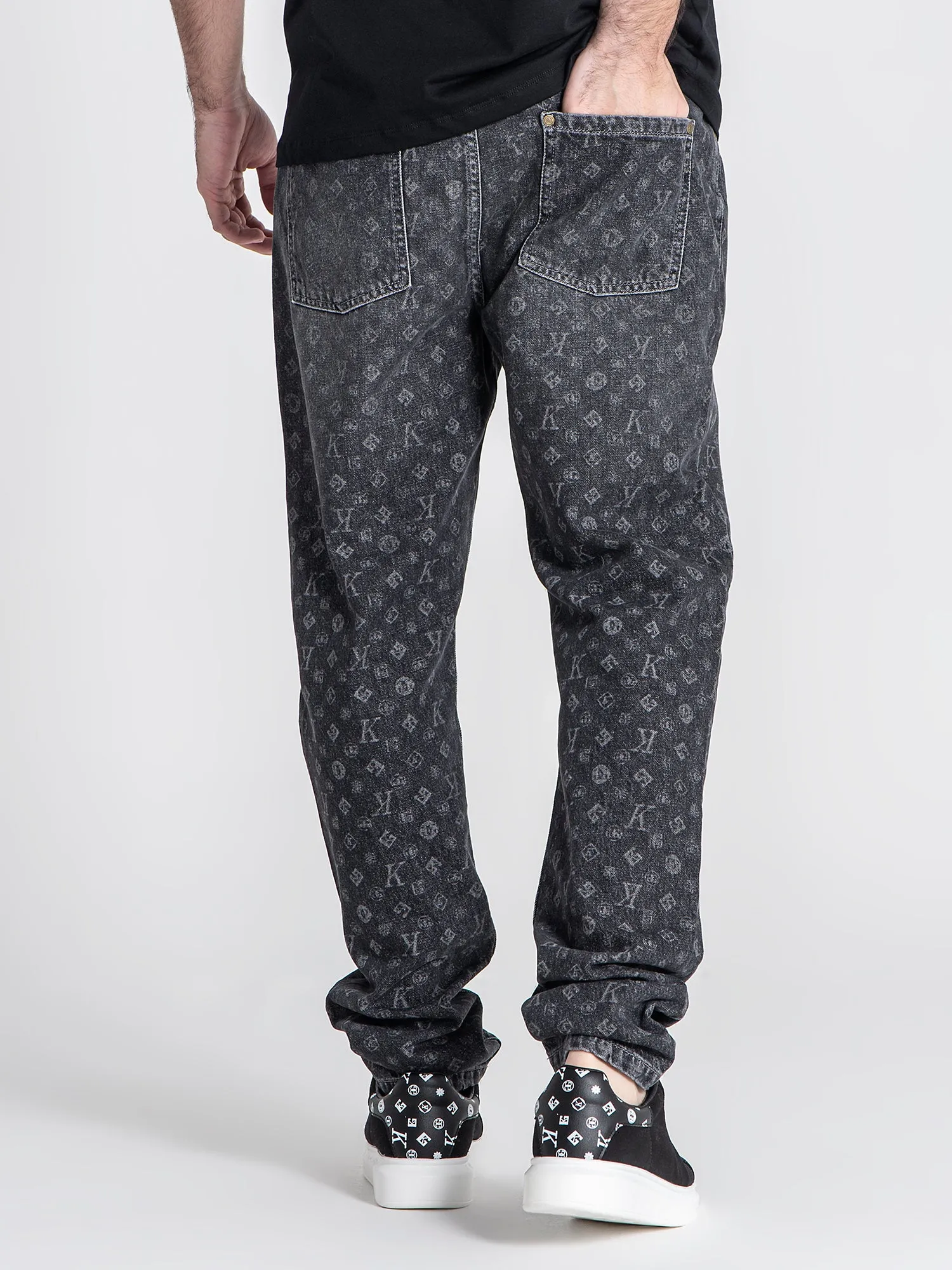 Grey Logomania Jeans