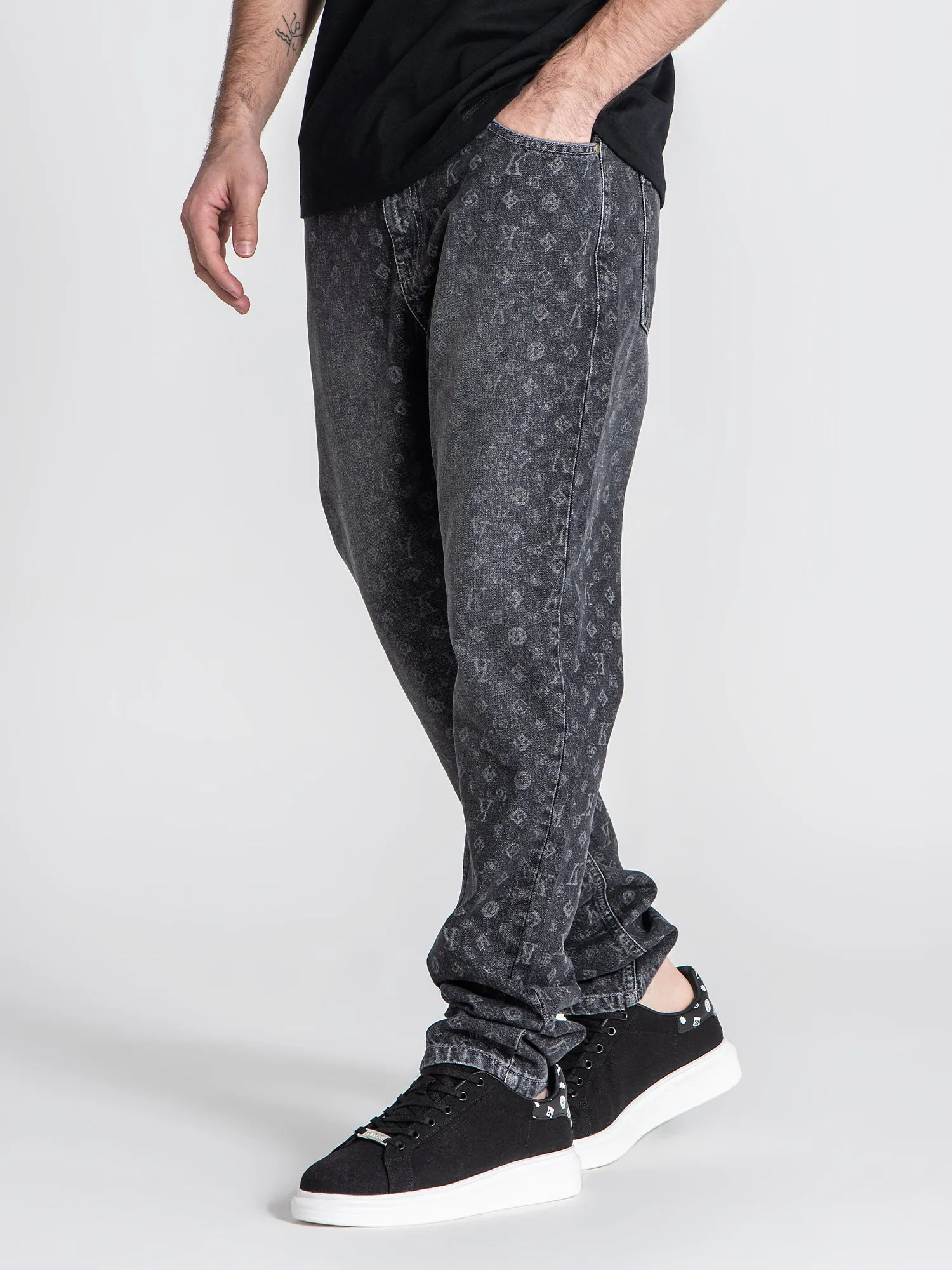 Grey Logomania Jeans
