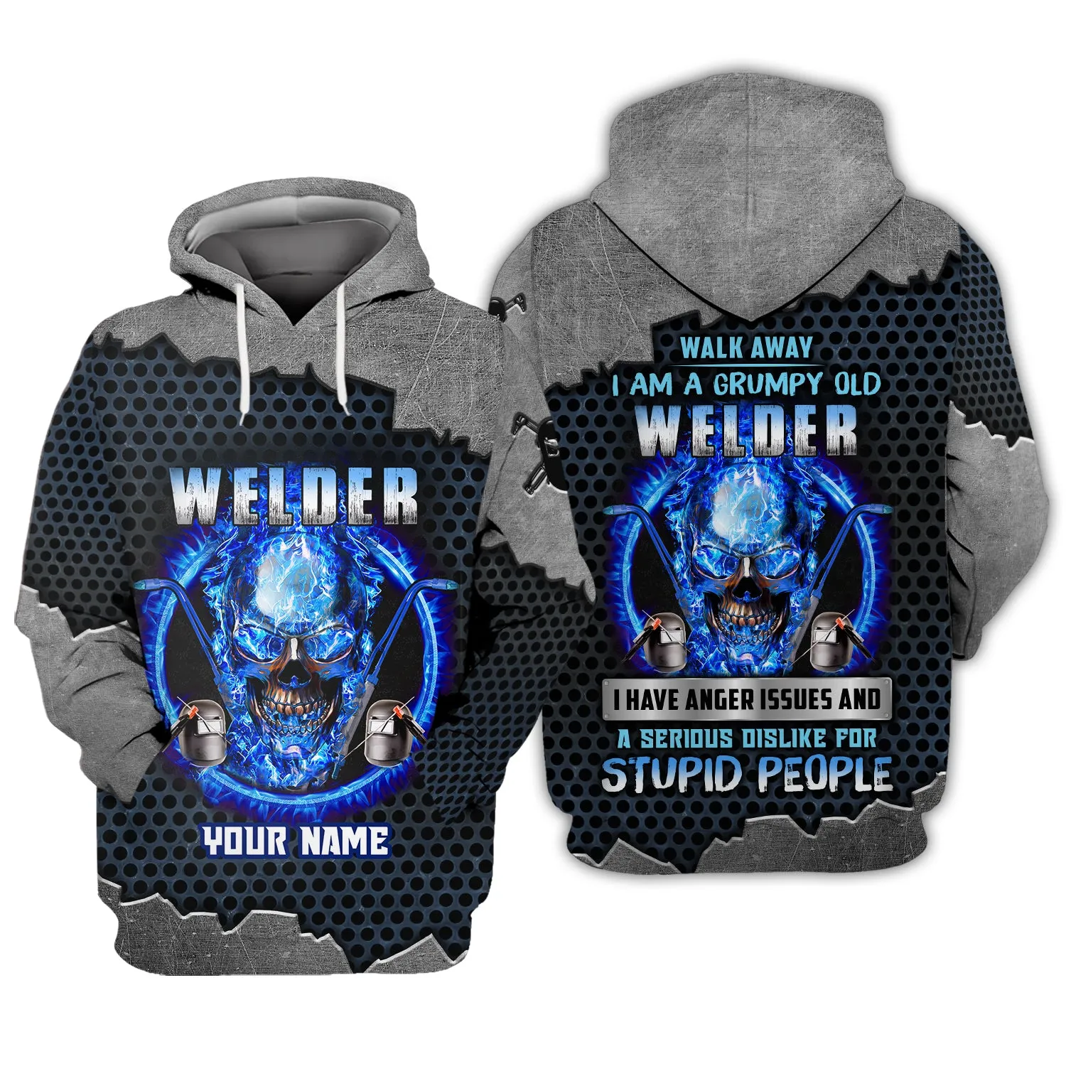 Grumpy Old Welder 3D Shirts Personalized Name