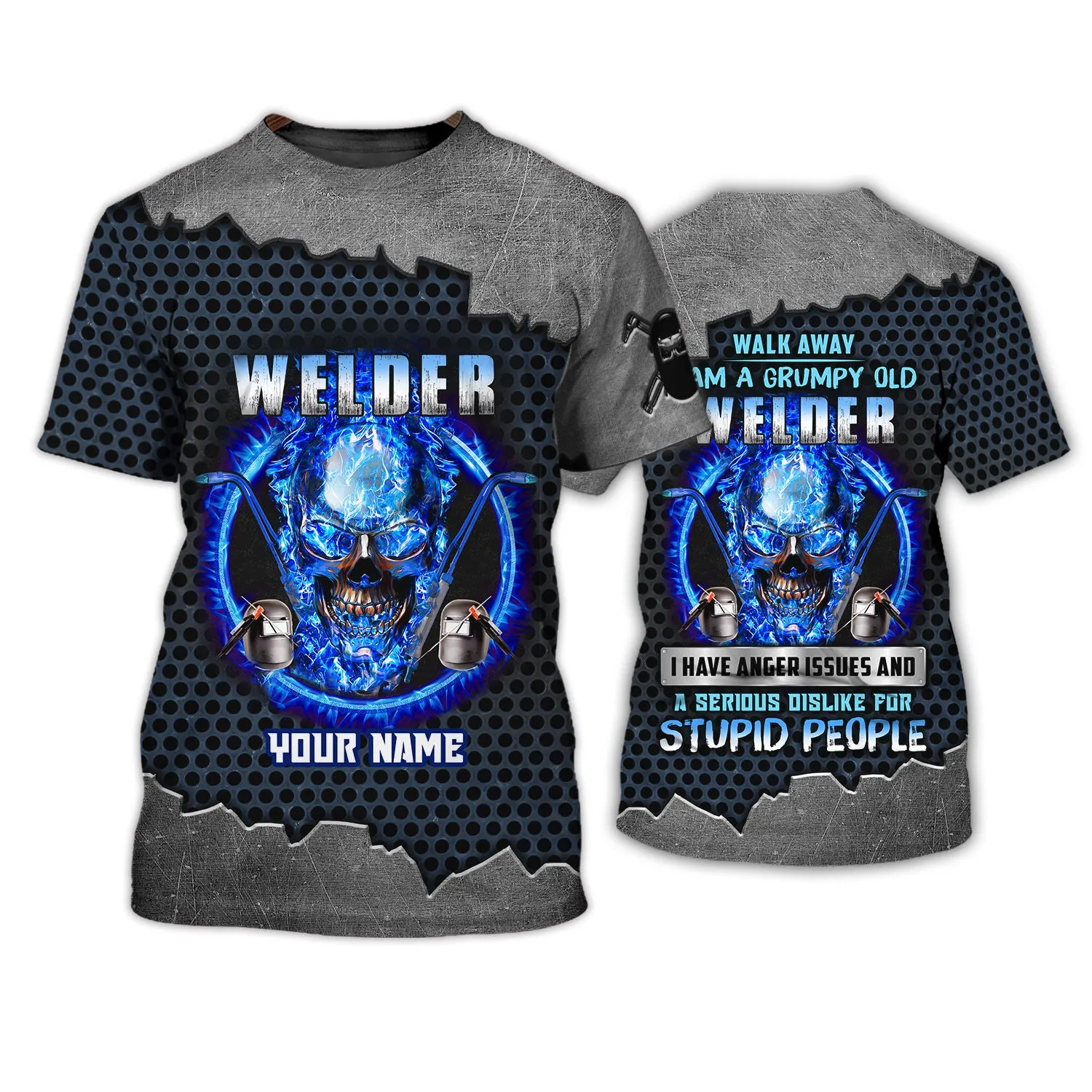 Grumpy Old Welder 3D Shirts Personalized Name