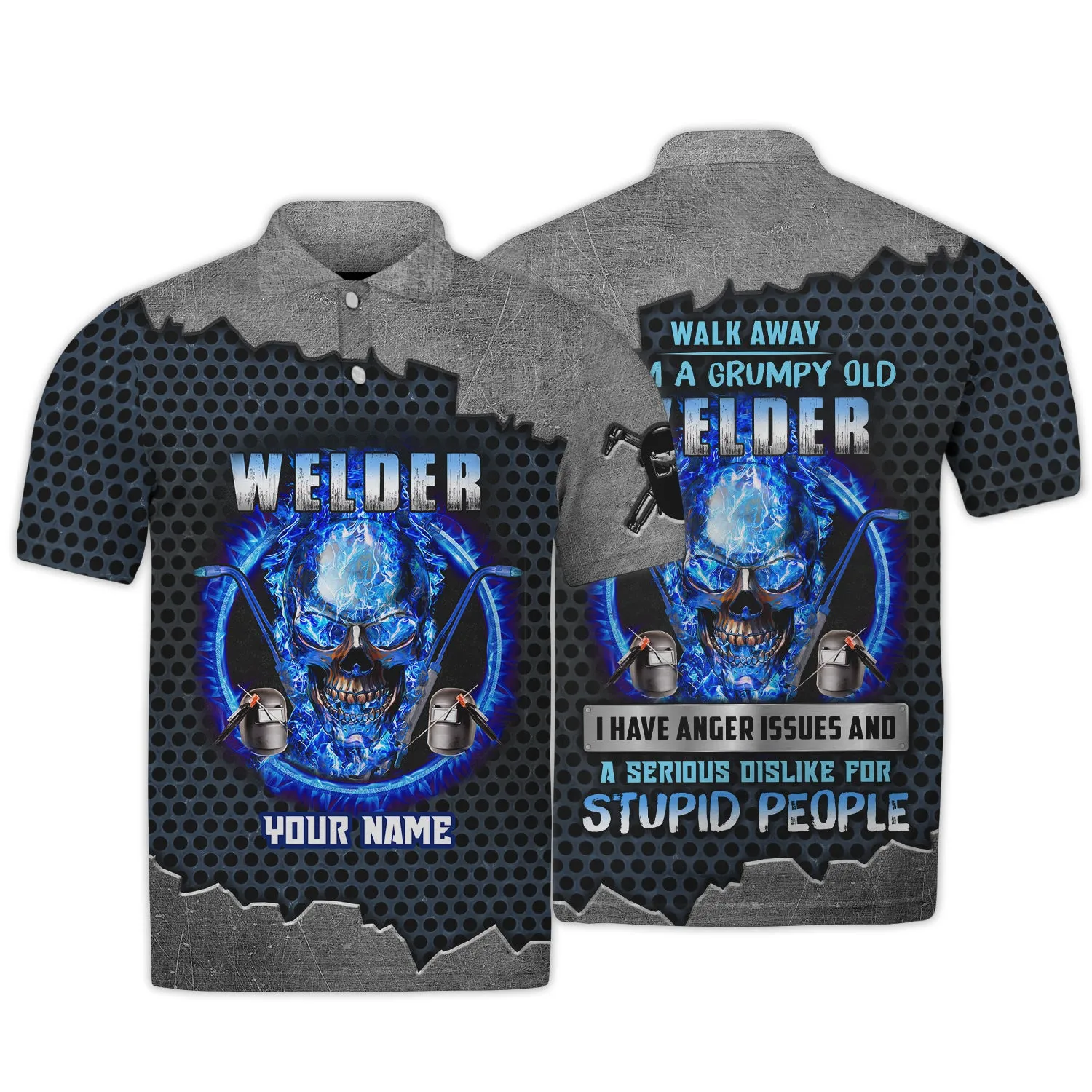 Grumpy Old Welder 3D Shirts Personalized Name