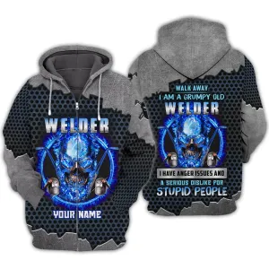 Grumpy Old Welder 3D Shirts Personalized Name