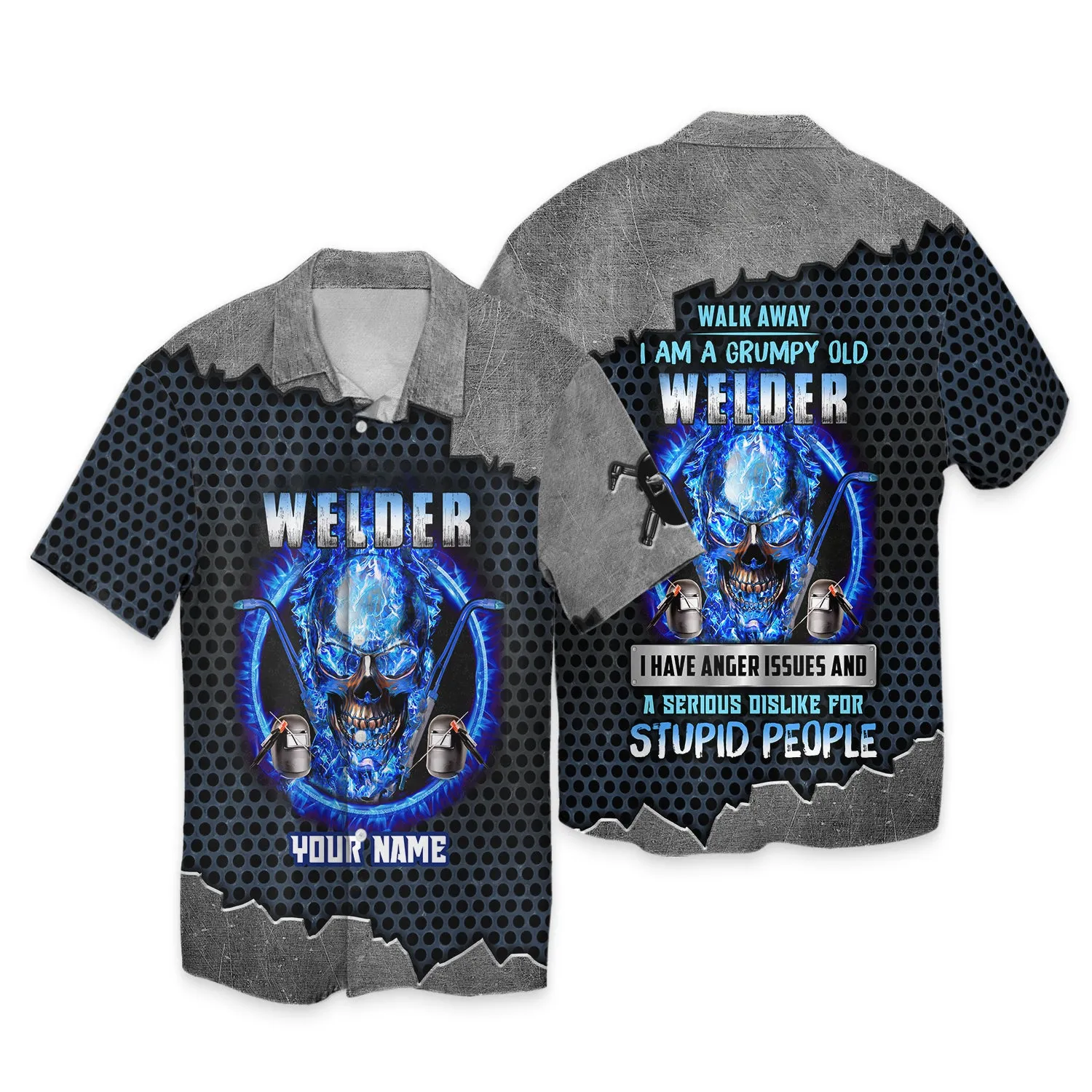 Grumpy Old Welder 3D Shirts Personalized Name