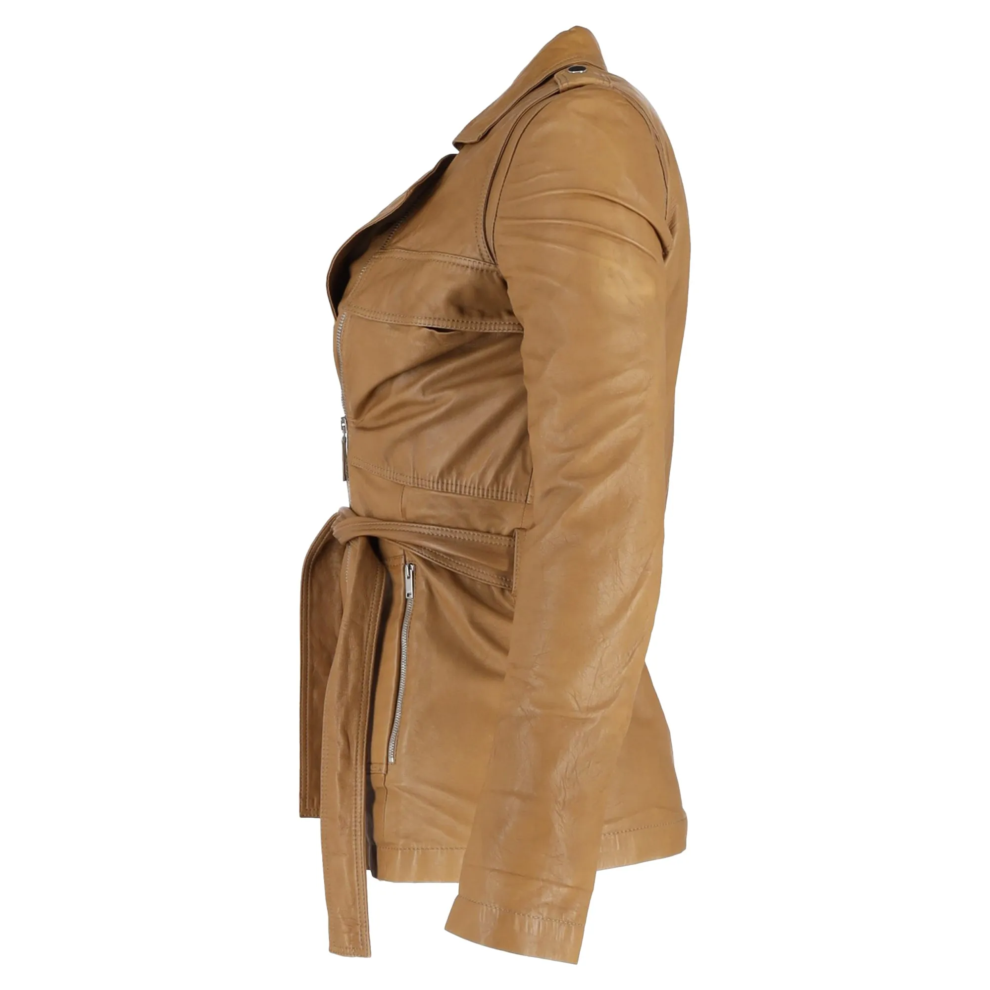Gucci Biker Jacket in Brown Leather