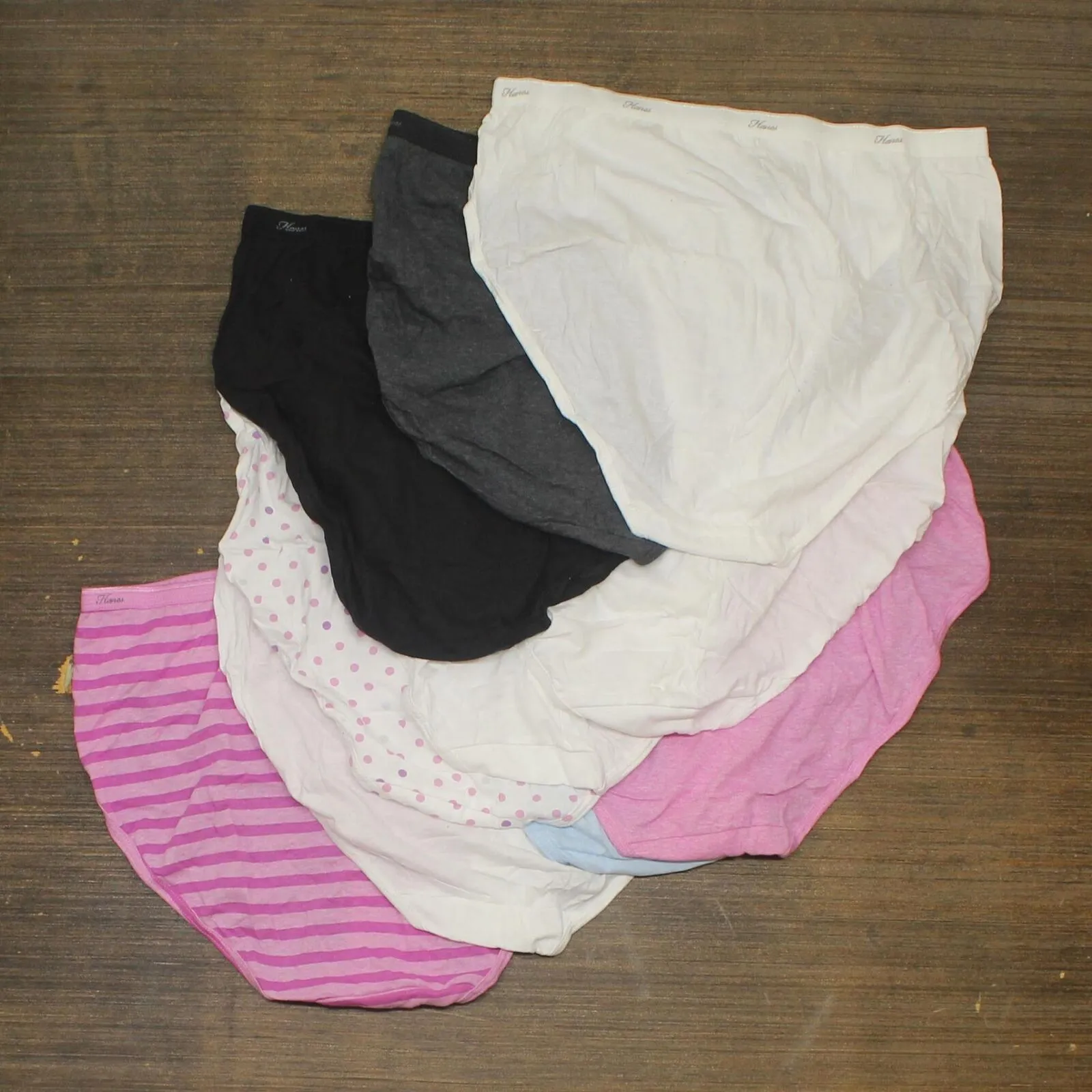 Hanes Womens Hi-Cut Cotton Panty PW43AS 10-Pack PW43AS Colors May Vary 10