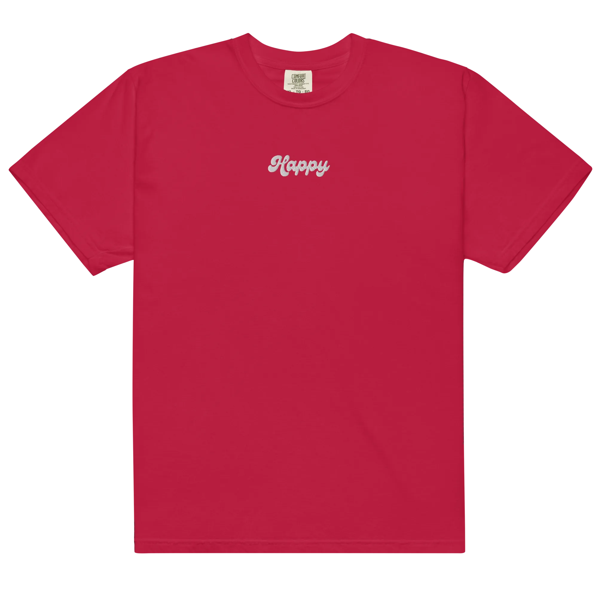 Happy Embroidered T-shirt