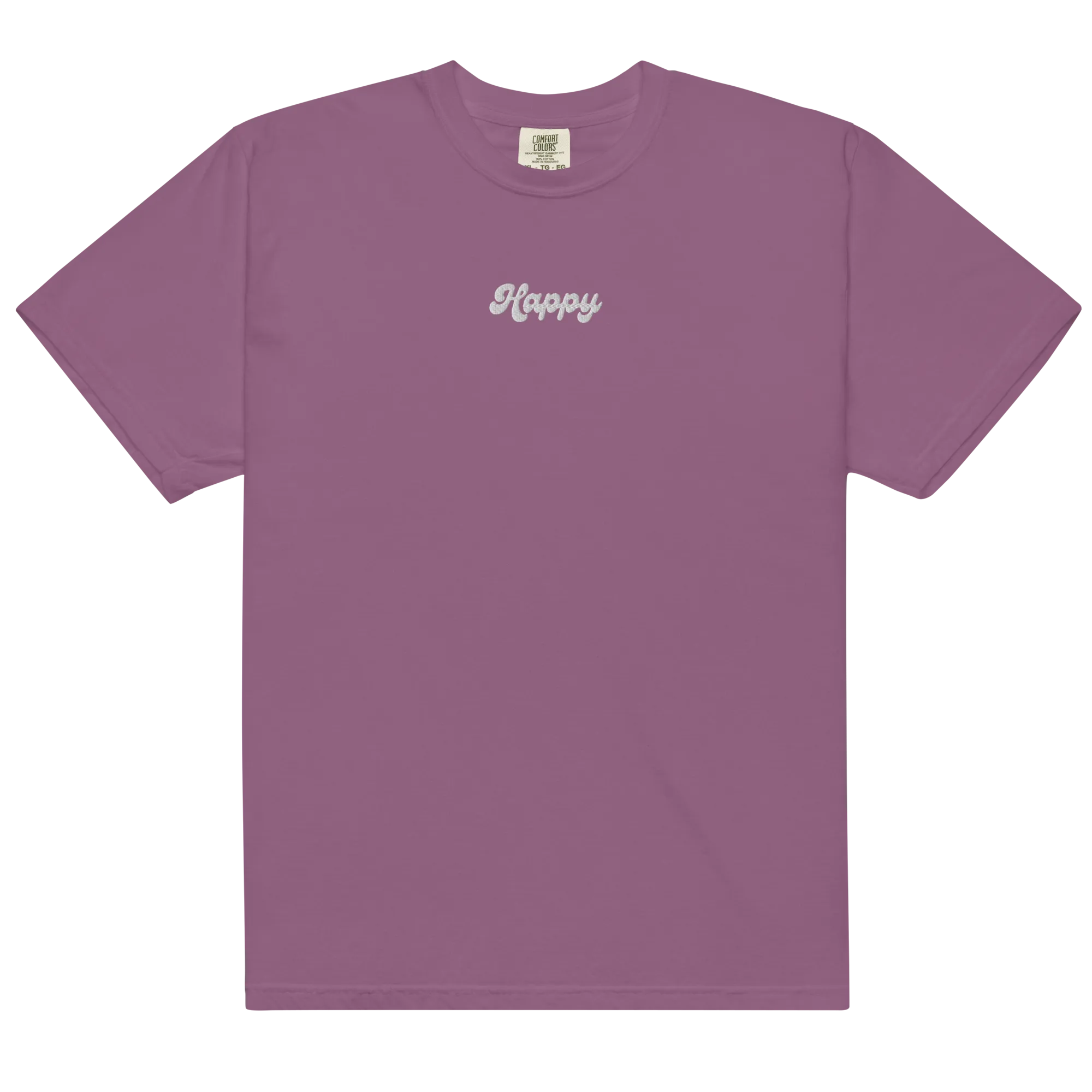 Happy Embroidered T-shirt