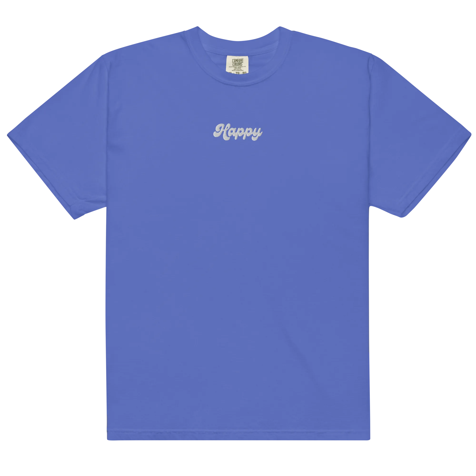 Happy Embroidered T-shirt
