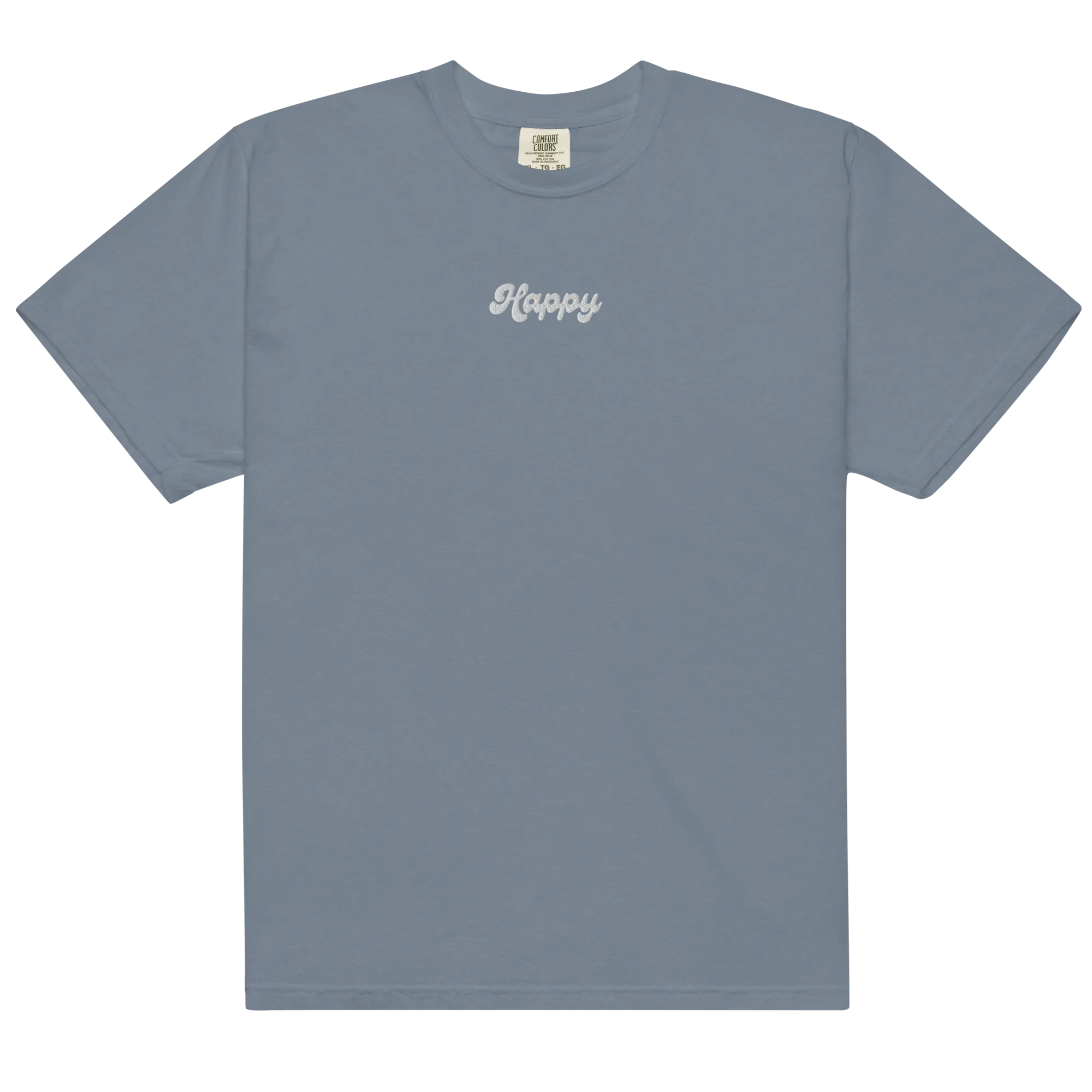 Happy Embroidered T-shirt