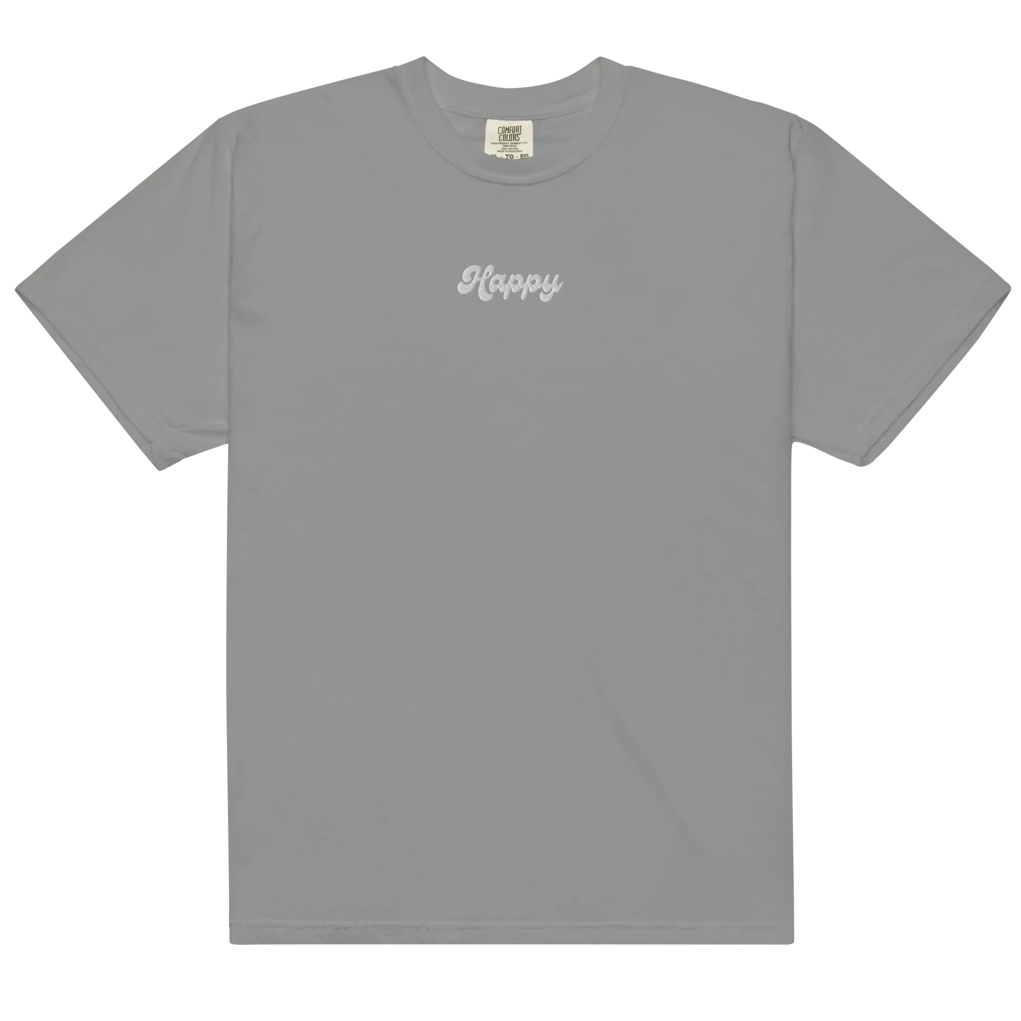 Happy Embroidered T-shirt