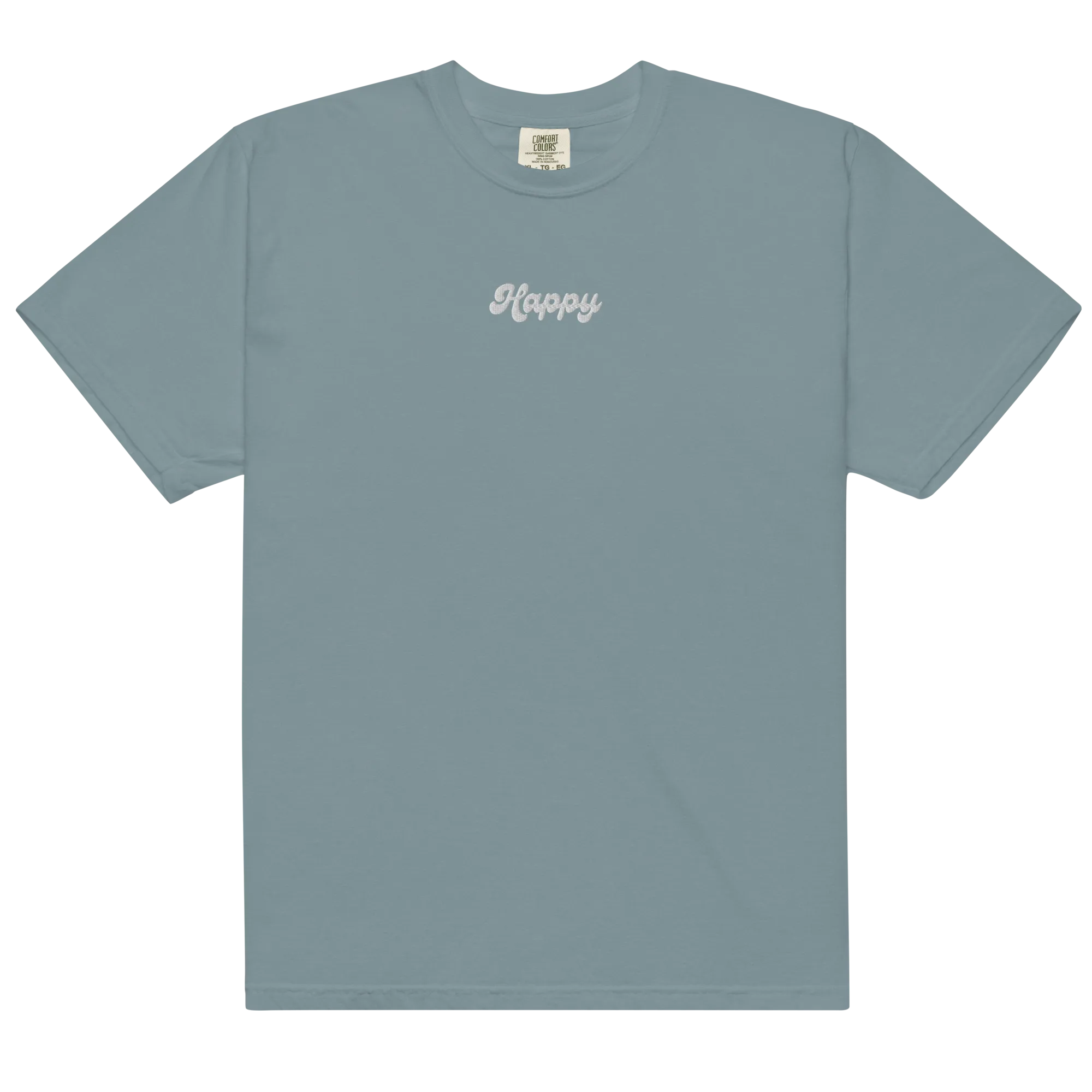 Happy Embroidered T-shirt