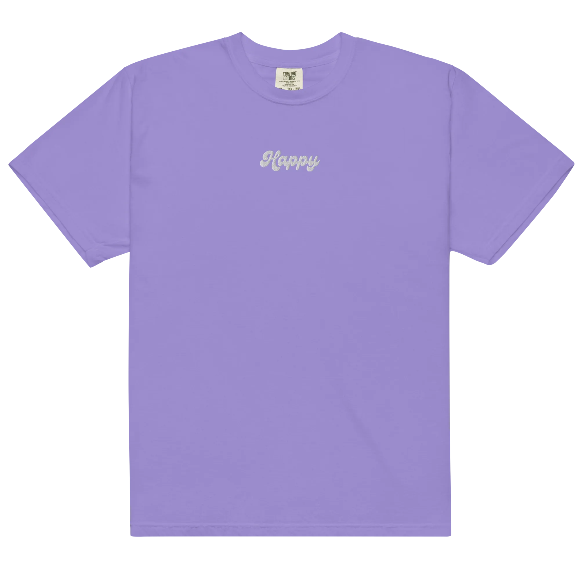 Happy Embroidered T-shirt