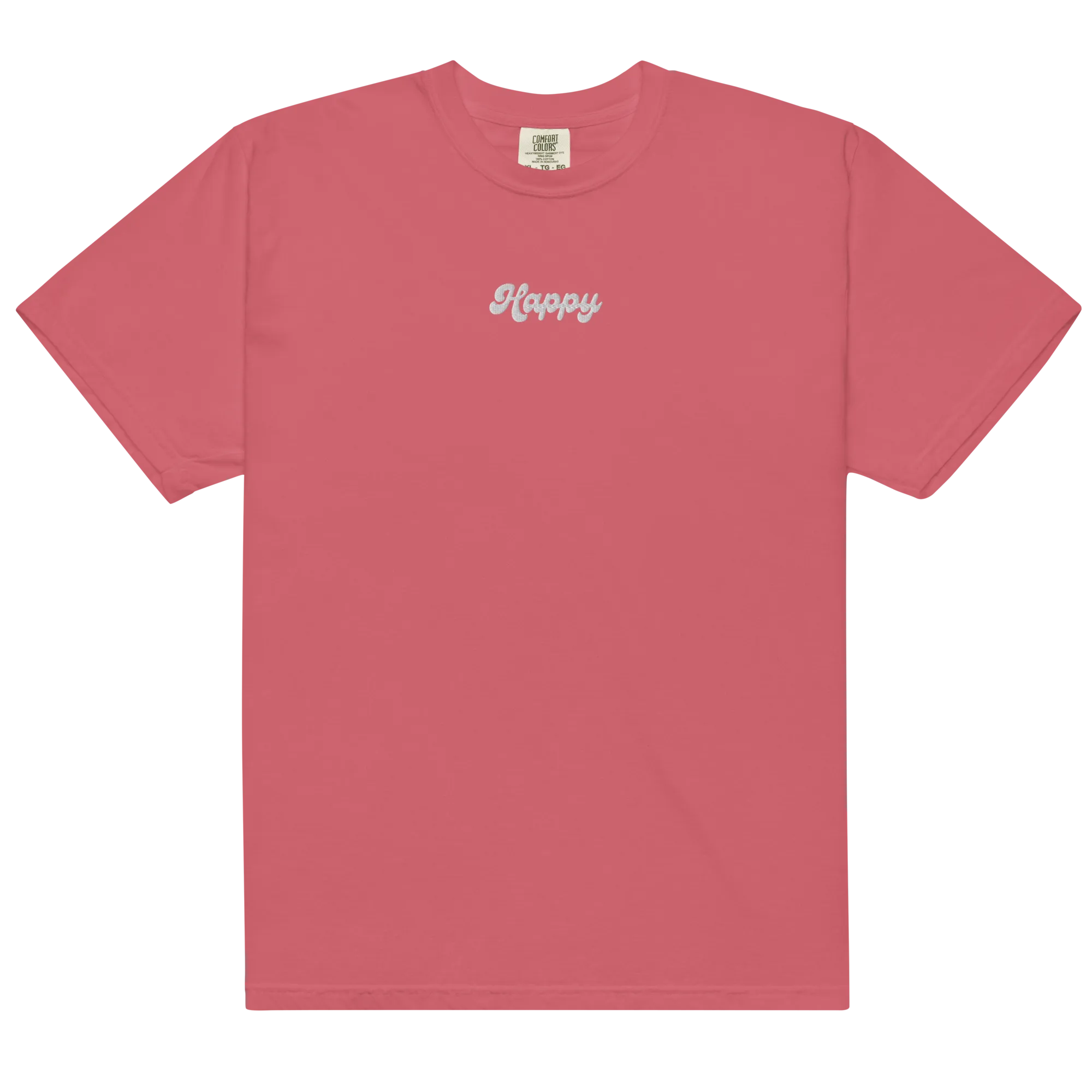 Happy Embroidered T-shirt