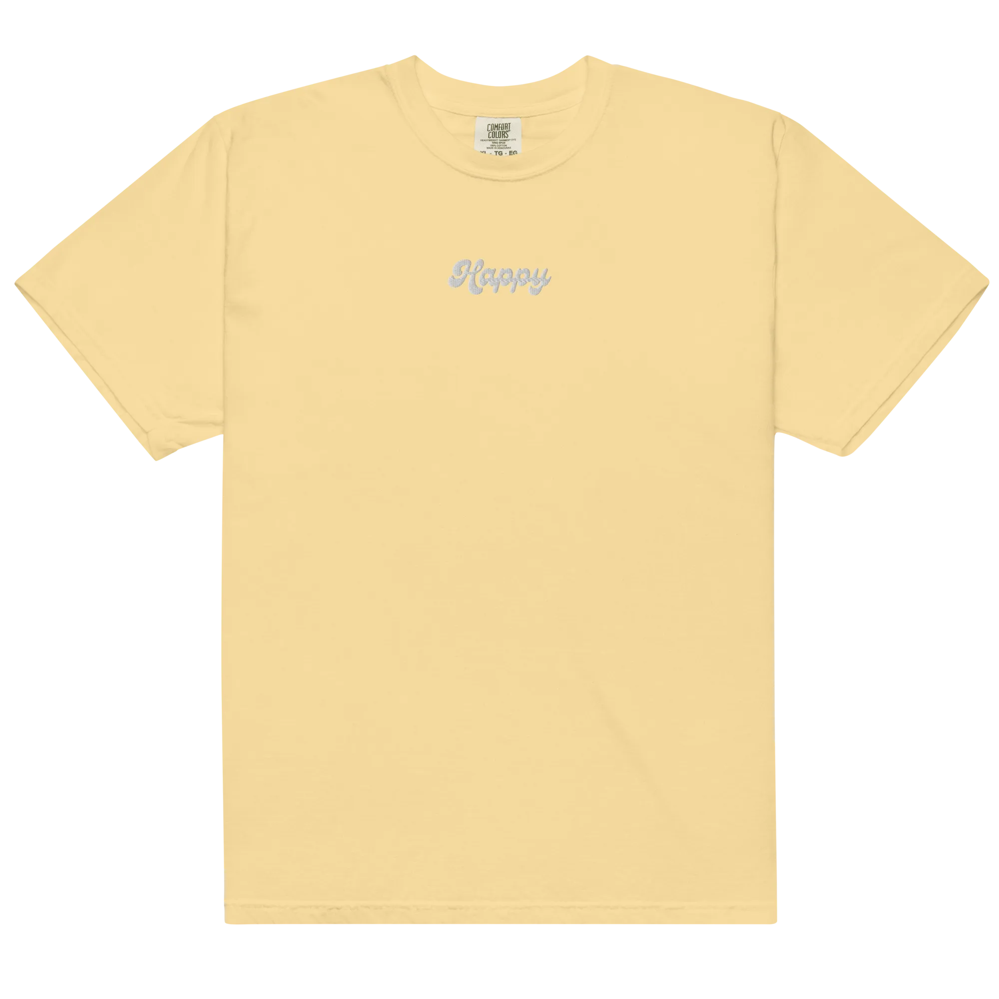 Happy Embroidered T-shirt