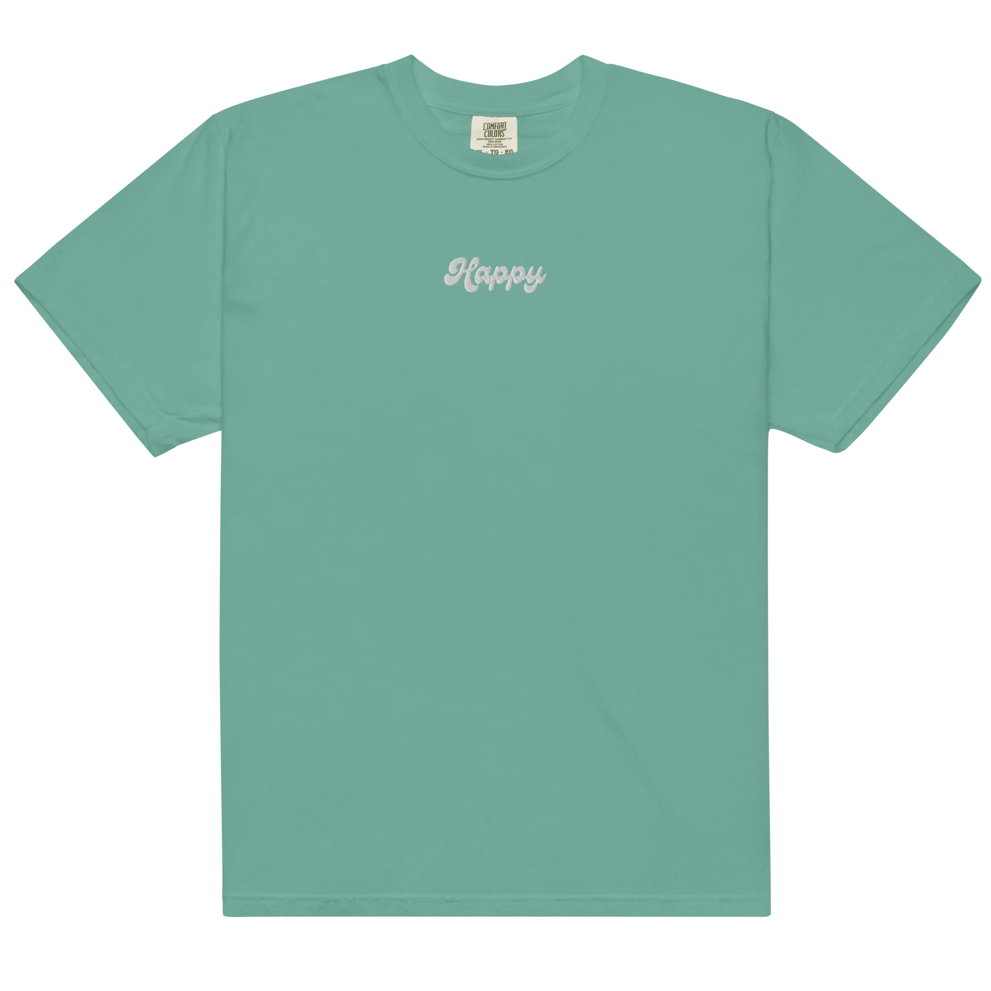 Happy Embroidered T-shirt