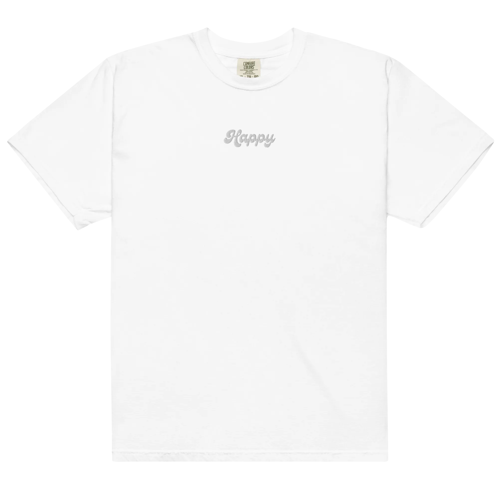 Happy Embroidered T-shirt