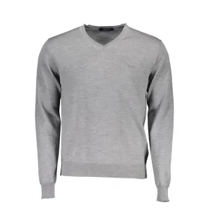 Harmont & Blaine Gray Wool Men Sweater