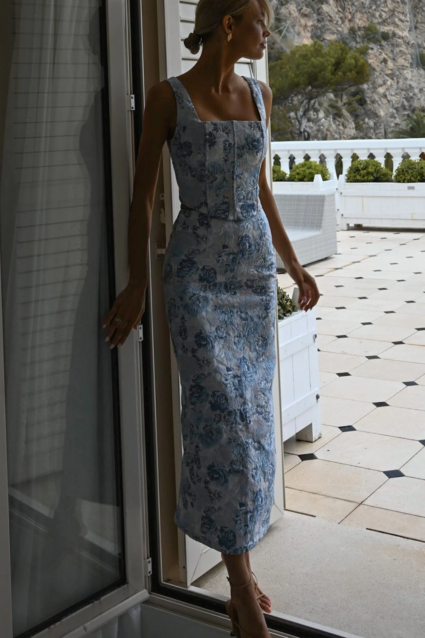 Harmony Midi Skirt  — Bordeaux