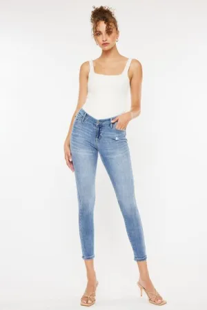 Hazel Blues® |  Kancan High Waist Cat's Whiskers Skinny Jeans