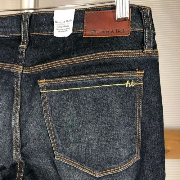 Henry &amp; BELLE Randolph Ideal Skinny Jeans Dark Wash NWT Sz 28
