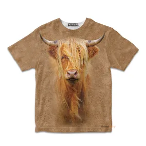 Highland Cattle - 3D Kid Tshirt QT212246Hg