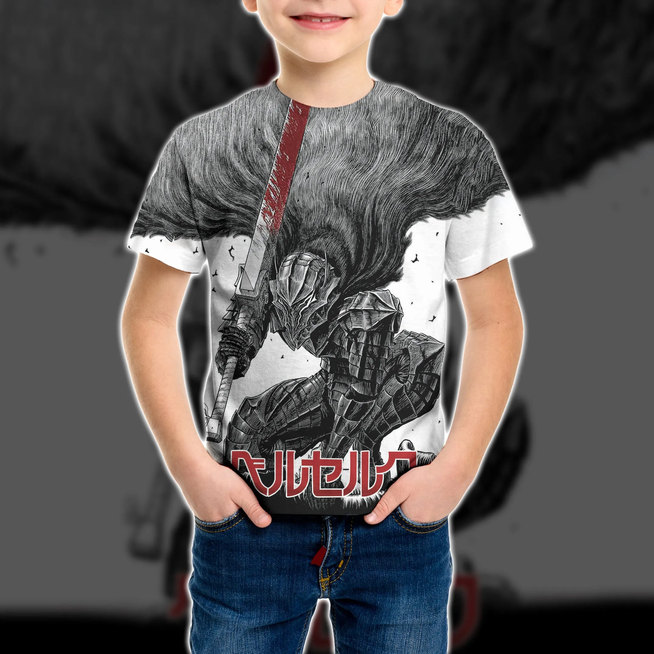 Homsizy 3D Berserk Berserker Shirts and Shorts Kid Tshirt QT207414