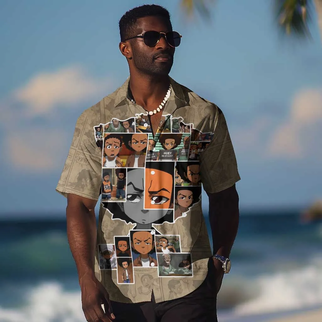 Honoring Huey Freeman - African American Hawaiian Shirt DT02